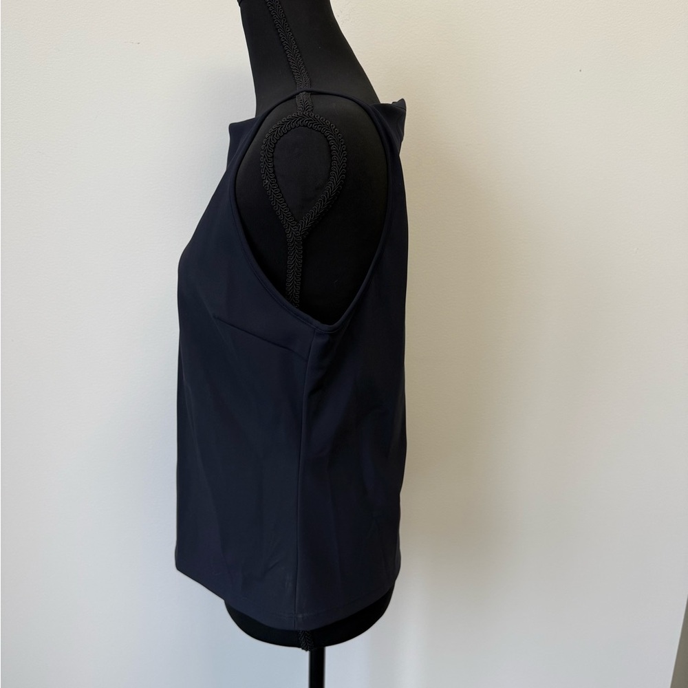 Theory Square Neck Tank Top Women's 
Navy Precision Ponte Sleeveless - Picture 5 of 8